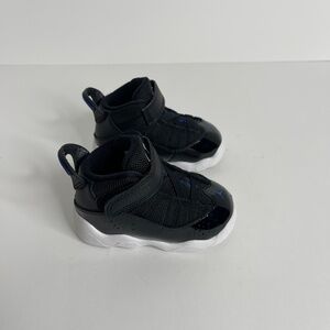 Nike Air Jordan 6 Rings Space Jam Black 323420-016 Toddler Size 4C